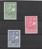 Belgia 1953 - Organizatii Internationale , Fondul pentru protectia copilului , MNH , Mi.976-978, Nestampilat