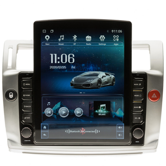 Navigatie AUTONAV Android GPS Citroen C4 04-10 XPERT 16GB 1GB RAM 10&quot; WiFi 2 x USB Bluetooth Quad-Core 4 * 1.3GHz 4 * 50W