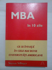 MBA IN 10 ZILE - STEVEN SILBIGER foto