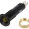 Lampă LED galbenă 24VDC &Oslash;8mm IP40 Plastic