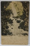 SALUTARI DIN ROMANIA , CASCADA URLATOAREA DIN BUSTENI , CARTE POSTALA ILUSTRATA , CLASICA , DATATA 1904