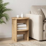 vidaXL Dulap lateral Stejar Artizanal &Oslash;40 x 50 cm Lemn prelucrat 899832