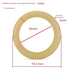 Membrana Piston cap compresor fara ulei 1500W 74.2x56x1mm CH192