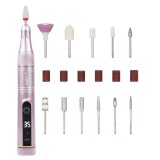 Freza Unghii Portabila DiamondEdge PRO 35.000 RPM - LUXORISE, Pink
