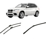 Cumpara ieftin Set 3 stergatoare BMW Seria X5 (E70) din 2006-2013, pentru parbriz si luneta fata si spate auto, Bosch Aerotwin-Aerotwin Multi, din cauciuc siliconat