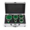 Set 6 carote diamantate pentru gresie, marmura, 20/25/40/45/50/68 mm, prindere M14, umed sau uscat, cutie depozitare
