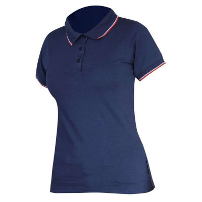 Tricou Bumbac Polo (Dama) / Albastru - M foto