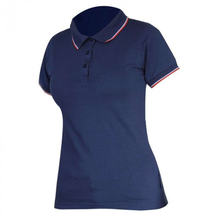 Tricou Bumbac Polo (Dama) / Albastru - L