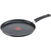 Tigaie Clatite Tefal Simple Cook 25cm, Aluminiu, Invelis Titanium Antiaderent, Compatibila Gaz/Electric/Ceramic/Halogen, Indicator Thermo-Signal