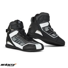 Ghete (cizme) pentru scuter - motocicleta Racing Unisex Seventy model SD-BR3 Veloce Pro culoare: negru/alb Negru/alb 44