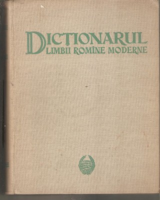 Dictionarul limbii romane moderne foto