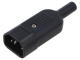 Conector alimentare AC C14 (E) tată 10A - CLIFF