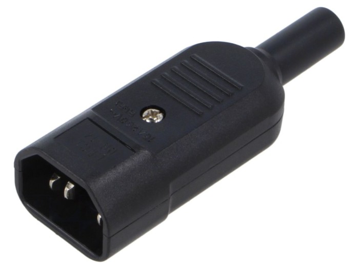 Conector alimentare AC C14 (E) tată 10A - CLIFF