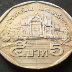 Moneda 5 BAHT - THAILANDA, anul 1989 *cod 1794 C - Rama IX