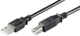 Cablu USB2.0 A tata - USB B tata 1.8m pentru imprimante conductori interni 2xAWG28 2xAWG28 cupru, Generic