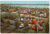 CPIB 25387 CARTE POSTALA - CAMPING LA COSTINESTI, CORTURI, CIRCULATA, 1971, STAMPILE, TIMBRU