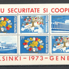 Romania.1973 Conferinta ptr. securitate si cooperare Helsinki-Bl. YR.557