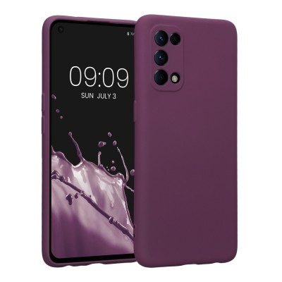 Husa Kwmobile pentru OPPO Find X3 Lite, Silicon, Violet, 57661.187 foto
