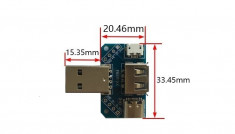 Spliter convertor USB 2.54-4p cu 4 intrari/iesiri foto