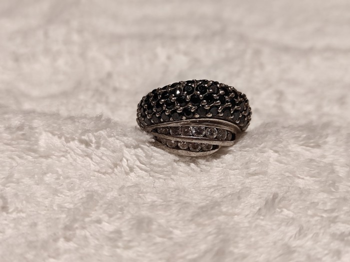 argint INEL ornat SPLENDID cu ZIRCONII contrast SUPERB stare IMPECABILA de efect ELEGANT UNIC