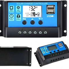 Regulator Controler Solar 30A, 12V24V, 2 X USB LCD