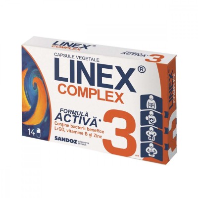 Linex Complex 14 capsule vegetale Sandoz foto