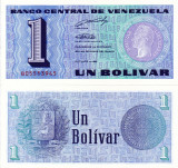 VENEZUELA 1 bolivar 1989 UNC!!!