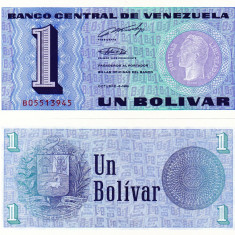 VENEZUELA 1 bolivar 1989 UNC!!!