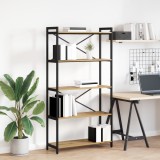 vidaXL Bibliotecă stejar artizanal 80 x 30 x 153 cm Lemn compozit