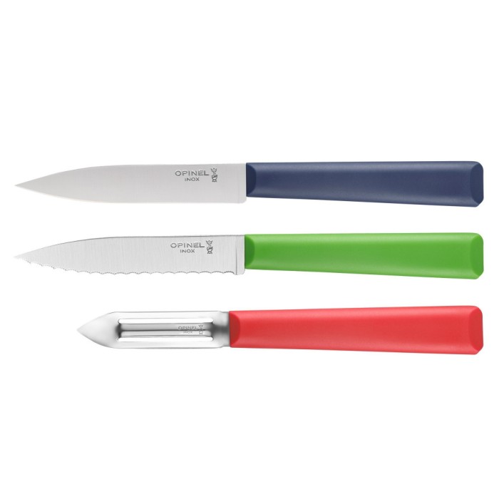 Set cutite 3 piese, inox, &quot;Les Essentiels&quot; - Opinel