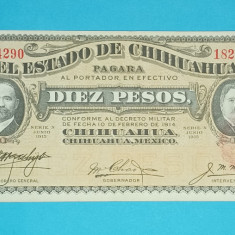 Mexic 10 Pesos 1915 'Chihuahua' UNC serie: 1824290