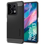 Husa pentru xiaomi redmi note 13 5g spigen rugged armor, black