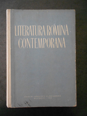 AL. BISTRITEANU - LITERATURA ROMANA CONTEMPORANA {1963} foto