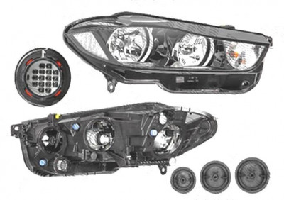 Far JAGUAR XE (X760), 06.2015-, HELLA, fata, partea dreapta, cu &amp;amp;#39;lumina de zi&amp;amp;#39; tip LED;tip bec H15+H7+PSY24W; electric; cu motor; foto