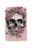 Cumpara ieftin Sticker decorativ, Craniu, Roz, 85 cm, 6762ST, Oem