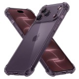 Asteroid GSM - Shockproof Clear Silicone - iPhone 18 Pro Max / iPhone 17 Pro Max - Smoke Black