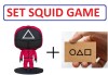 Figurina Squid Game model triunghi + carte vizita (Jocul Calamarului)