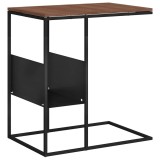 Cumpara ieftin Masa laterala, negru, 55x36x59,5 cm, lemn compozit