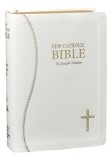 New Catholic Bible Med. Print Dura Lux (White)