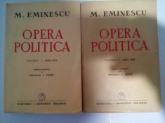 Opera Politica Mihai Eminescu Cugetarea - Georgescu Delafras foto