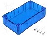 Carcasa policarbonat, 62mmx112mmx27mm, IP54, HAMMOND - 1591BTBU