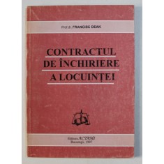 CONTRACTUL DE INCHIRIERE A LOCUINTEI de FRANCISC DEAK , 1997