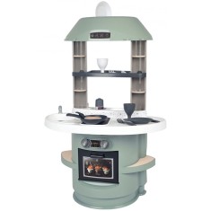 Bucatarie Smoby Nova verde cu accesorii foto