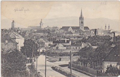 CP SIBIU Hermannstadt vedere generala ND(1917) foto