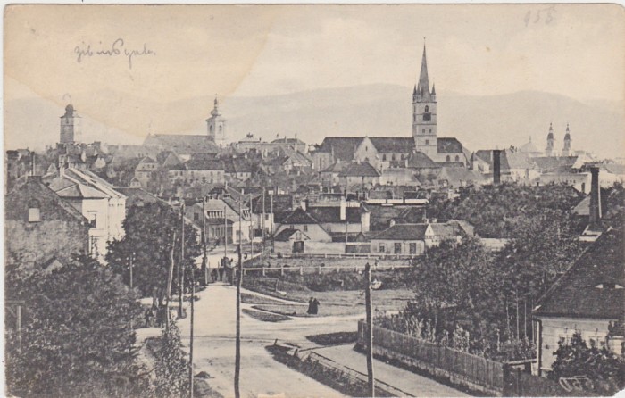 CP SIBIU Hermannstadt vedere generala ND(1917)