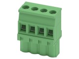 Regletă de conexiuni deconectabilă, mufă, 4 pini, pas 5,08 mm