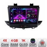 Navigatie Opel Grandland X Crossland X 2016-2020 dedicata Android radio gps internet 4+64 Incell display Qled Rockchip Kit-+EDT-E209-RK CarStore Techn