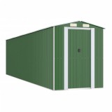 Cumpara ieftin Sopron de gradina, verde, 192x772x223 cm, otel zincat