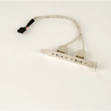 CABLU USB GEMBIRD splitter USB 2.0 (T) la 2 x USB 2.0 (M) 25cm CCUSBRECEPTACLE