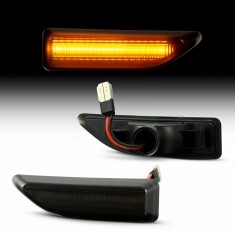 Set de 2 Lampi semnalizare laterala/aripi LED fumurii pentru Mini Countryman F60 din 2017